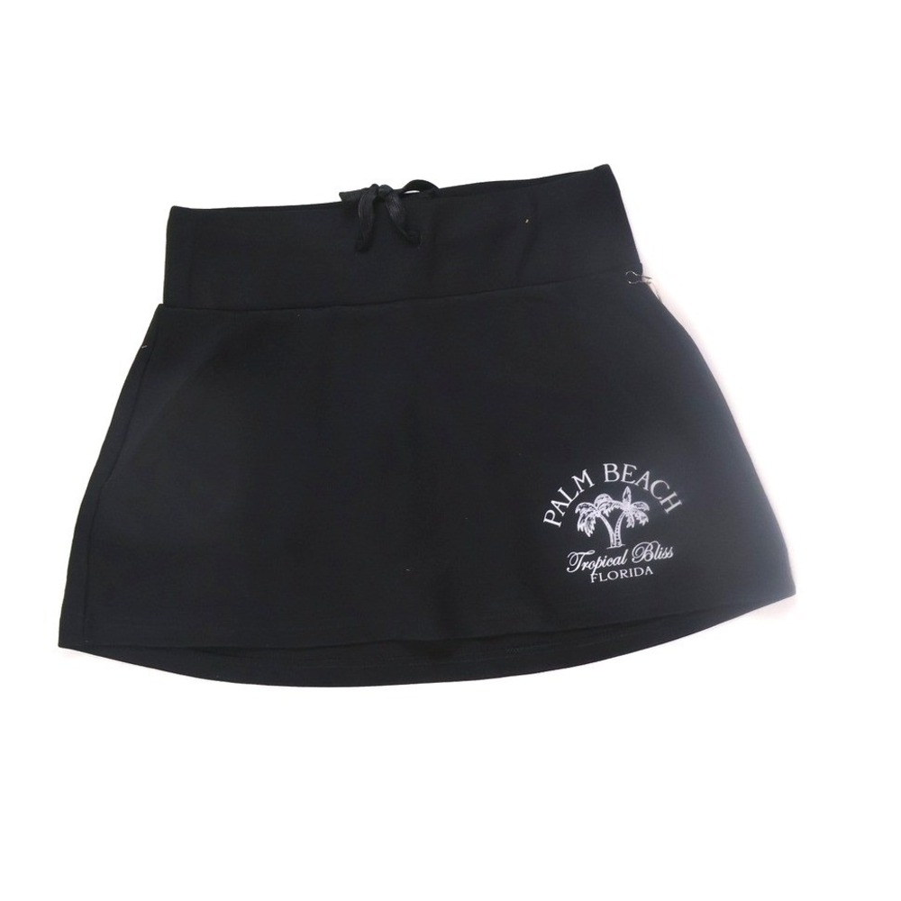 Black Women's Skort - Tropical Bliss